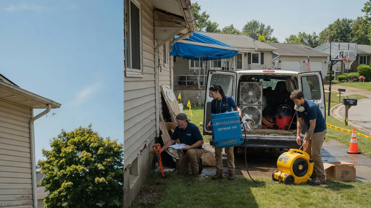 Ceiling Leak Cleanup in Easton, PA near me